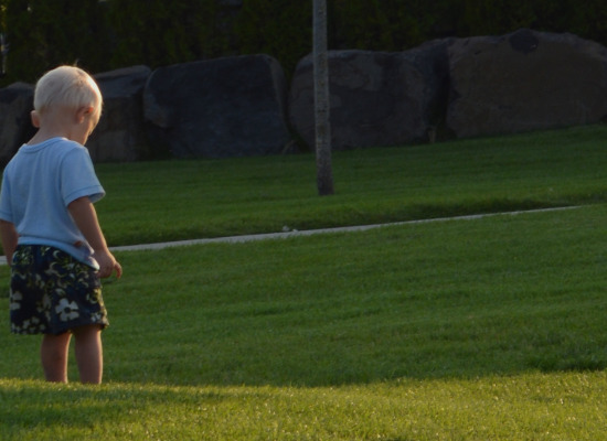 Boy in park
